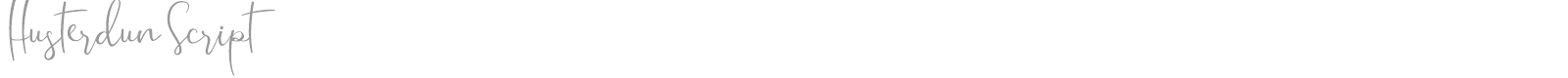 Husterdun Script font preview